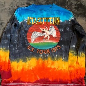 Led Zeppelin concert shirt tie dye